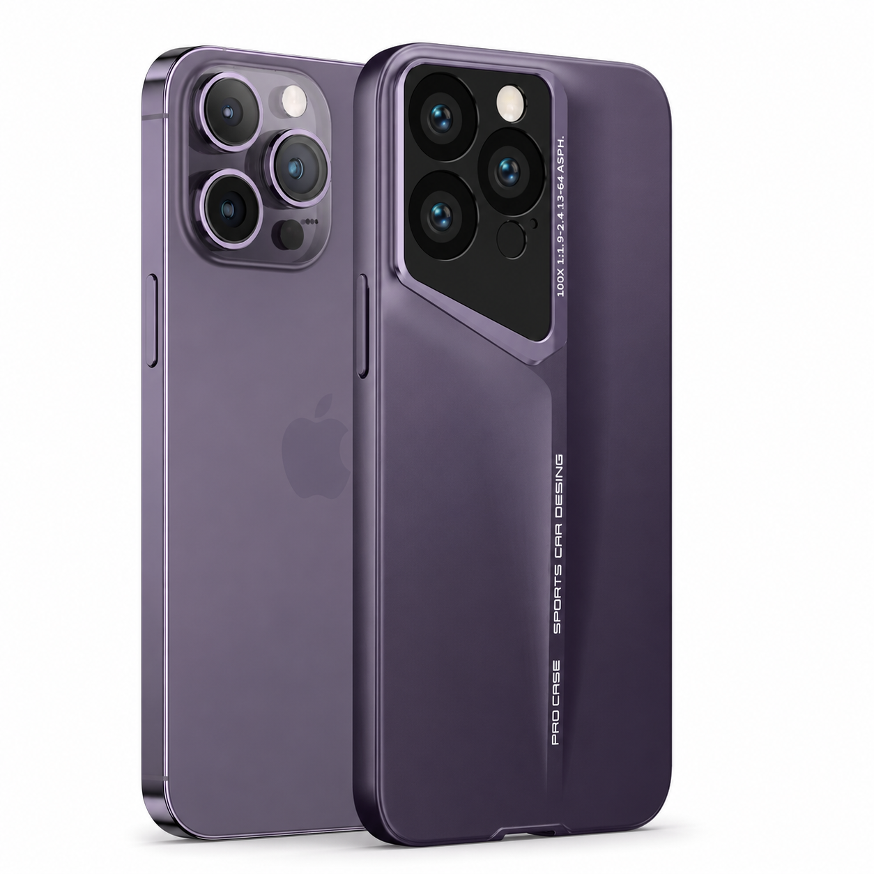Premium iPhone Case Ultra Thin Titanium Style Cover Shockproof Lens Protection Non Slip Lightweight Protective Case