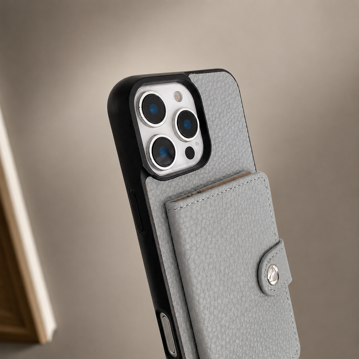 Premium iPhone Case Wallet MagSafe Compatible Crossbody PU Leather Cover Card Slots Zipper Coin Purse Shockproof Protection
