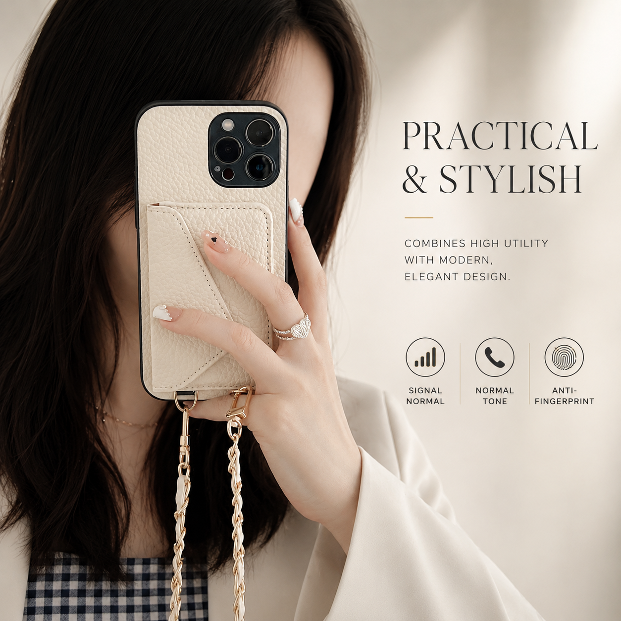 Premium iPhone Case Wallet MagSafe Compatible Crossbody Strap Leather Cover Card Holder Protection