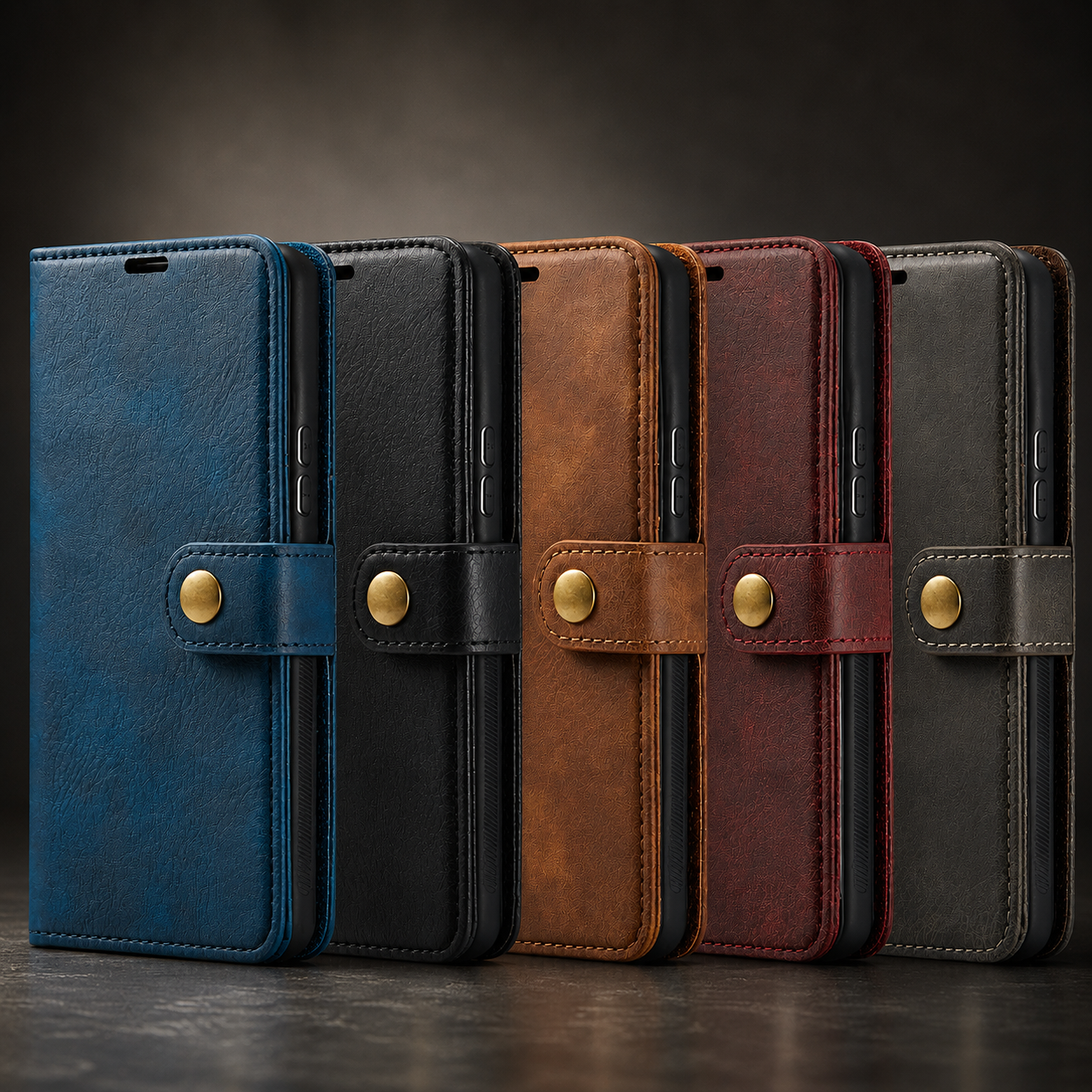 Premium iPhone Case Wallet MagSafe Compatible Detachable Magnetic Leather Cover Card Holder Protection