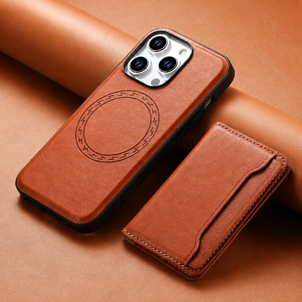 Premium iPhone Case Wallet MagSafe Compatible Leather Card Holder Cover Shockproof Slim Protection