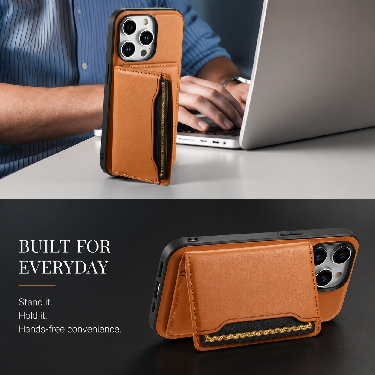 Premium iPhone Case Wallet MagSafe Compatible Leather Card Holder Cover Shockproof Slim Protection