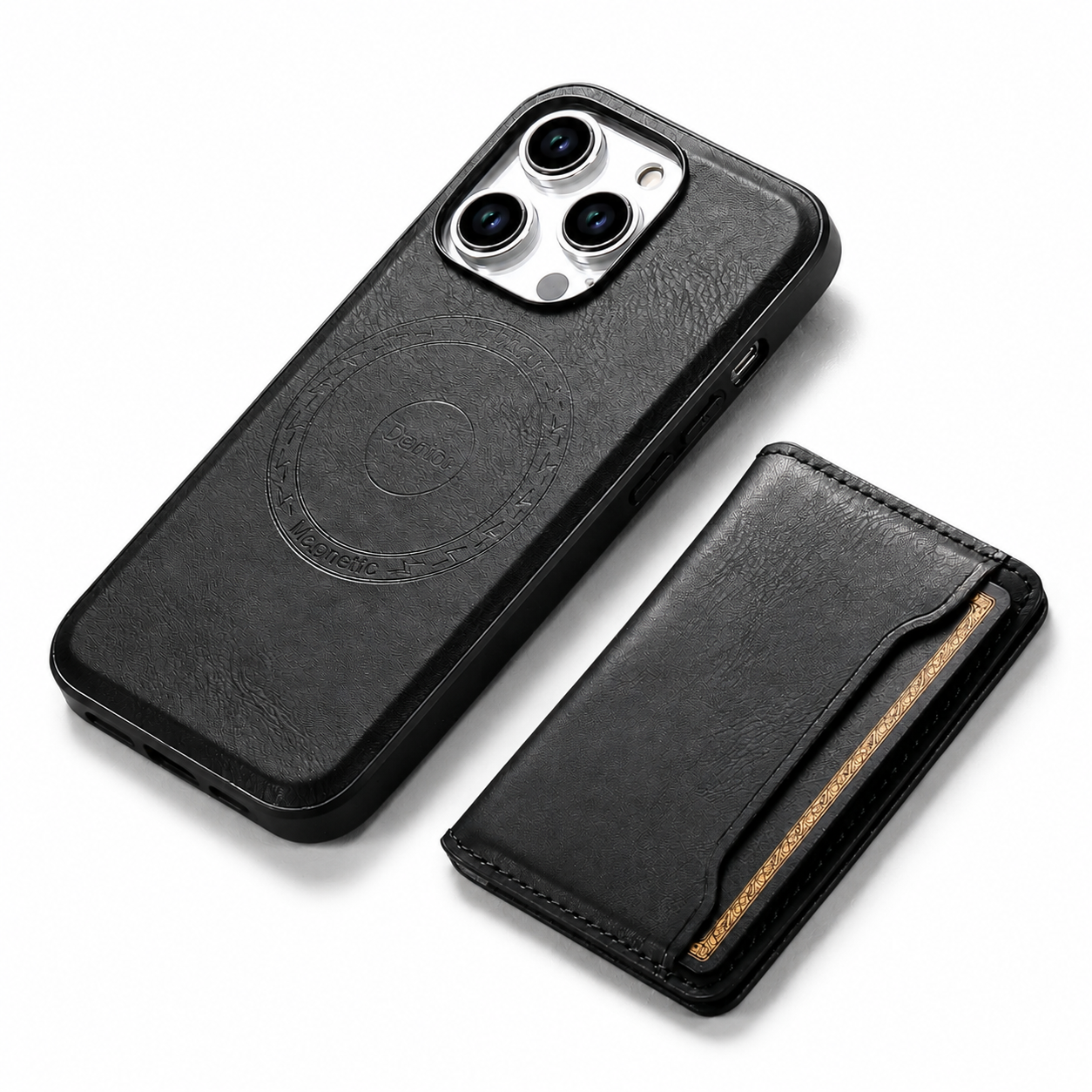 Premium iPhone Case Wallet MagSafe Compatible Leather Card Holder Cover Shockproof Slim Protection