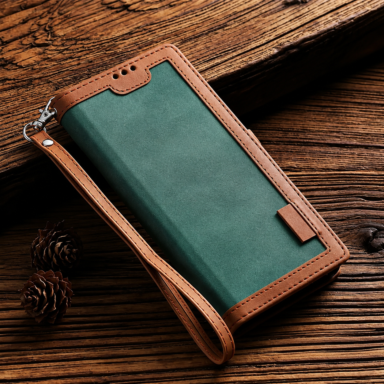 Premium iPhone Case Wallet MagSafe Compatible Leather Flip Cover SIM Card Holder Protection