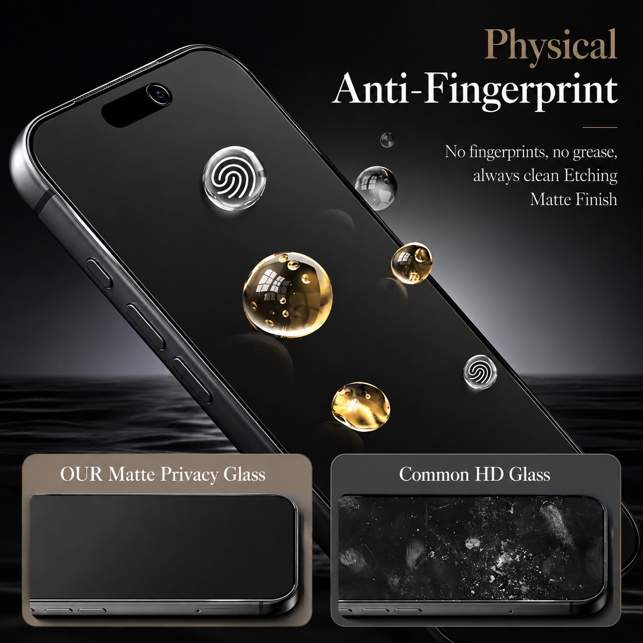 Premium iPhone Screen Protector Matte Ceramic Protective Film Anti Glare Anti Fingerprint Scratch Resistant Slim Soft Touch Design