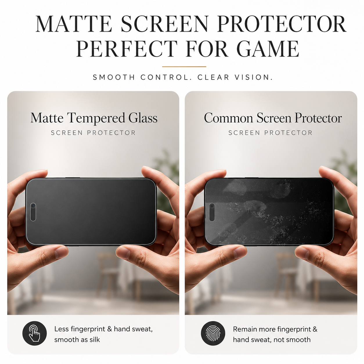 Premium iPhone Screen Protector Matte Privacy Anti Spy Tempered Glass Anti Glare Oleophobic Full Coverage Easy Installation Frame
