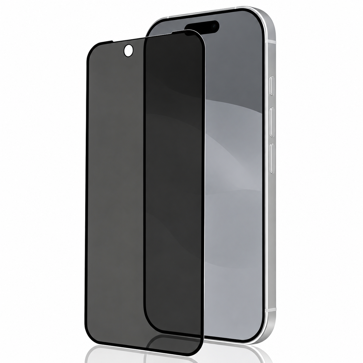 Premium iPhone Screen Protector Matte Privacy Anti Spy Tempered Glass Anti Glare Oleophobic Full Coverage Easy Installation Frame