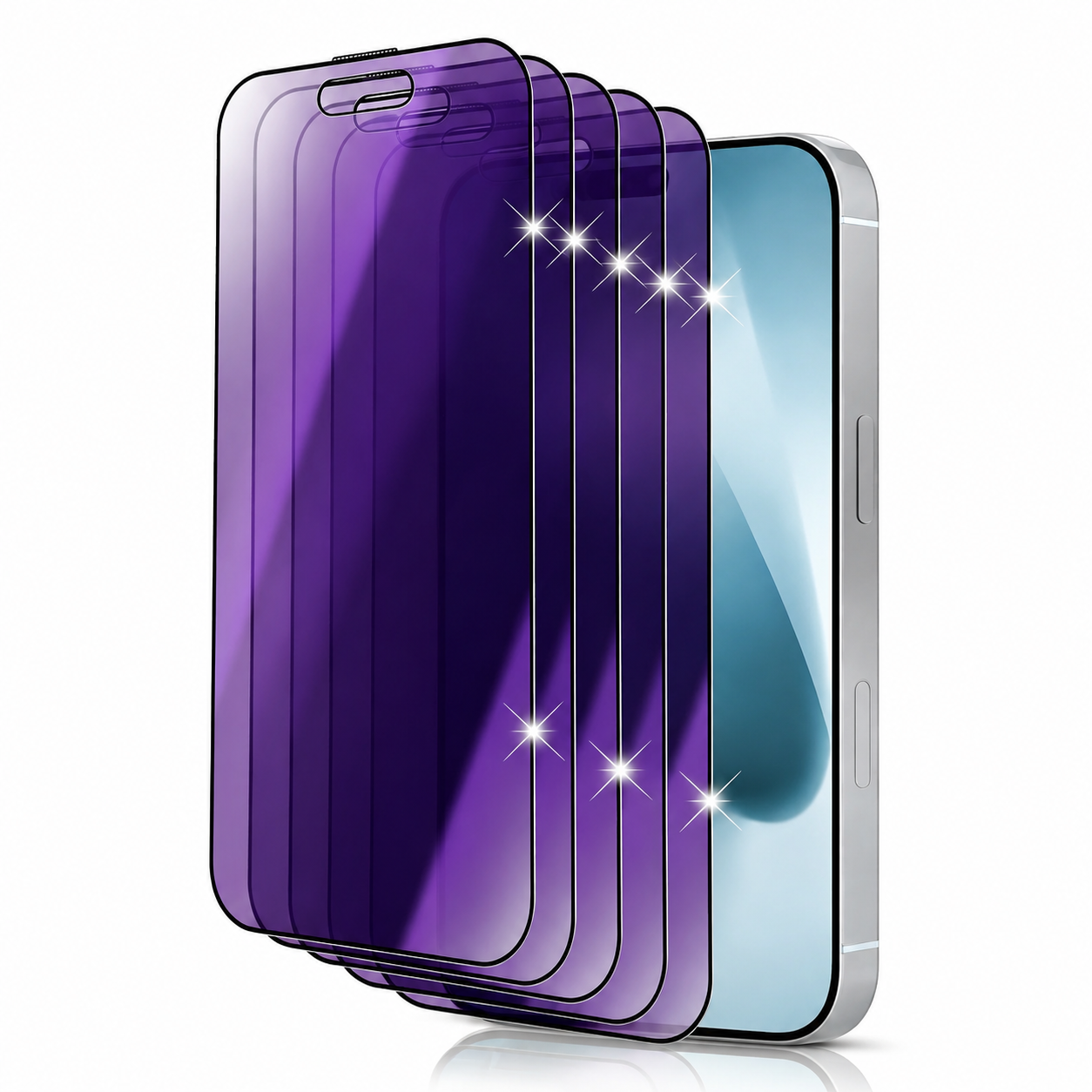 Premium iPhone Screen Protector Privacy Anti Spy Tempered Glass Anti Blue Light Scratch Resistant Full Coverage Protective Film