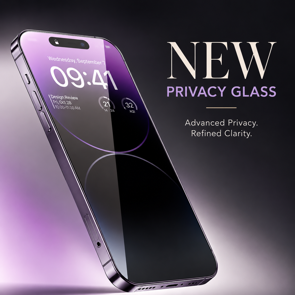 Premium iPhone Screen Protector Privacy Anti Spy Tempered Glass Anti Blue Light Scratch Resistant Full Coverage Protective Film