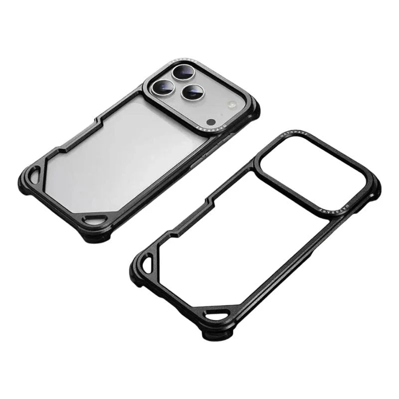 Premium iPhone Case MagSafe Compatible Ultra Thin Metal Bumper Cover Shockproof Protection