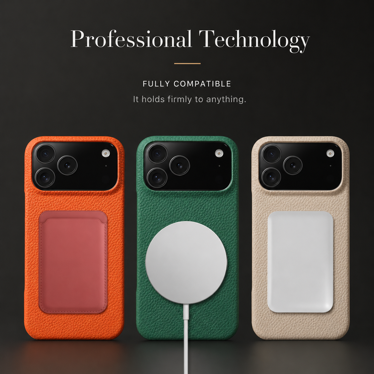 Premium iPhone Case MagSafe Compatible Natural Cowhide Leather Magnetic Protective Cover Shockproof Luxury Slim Full Coverage Case
