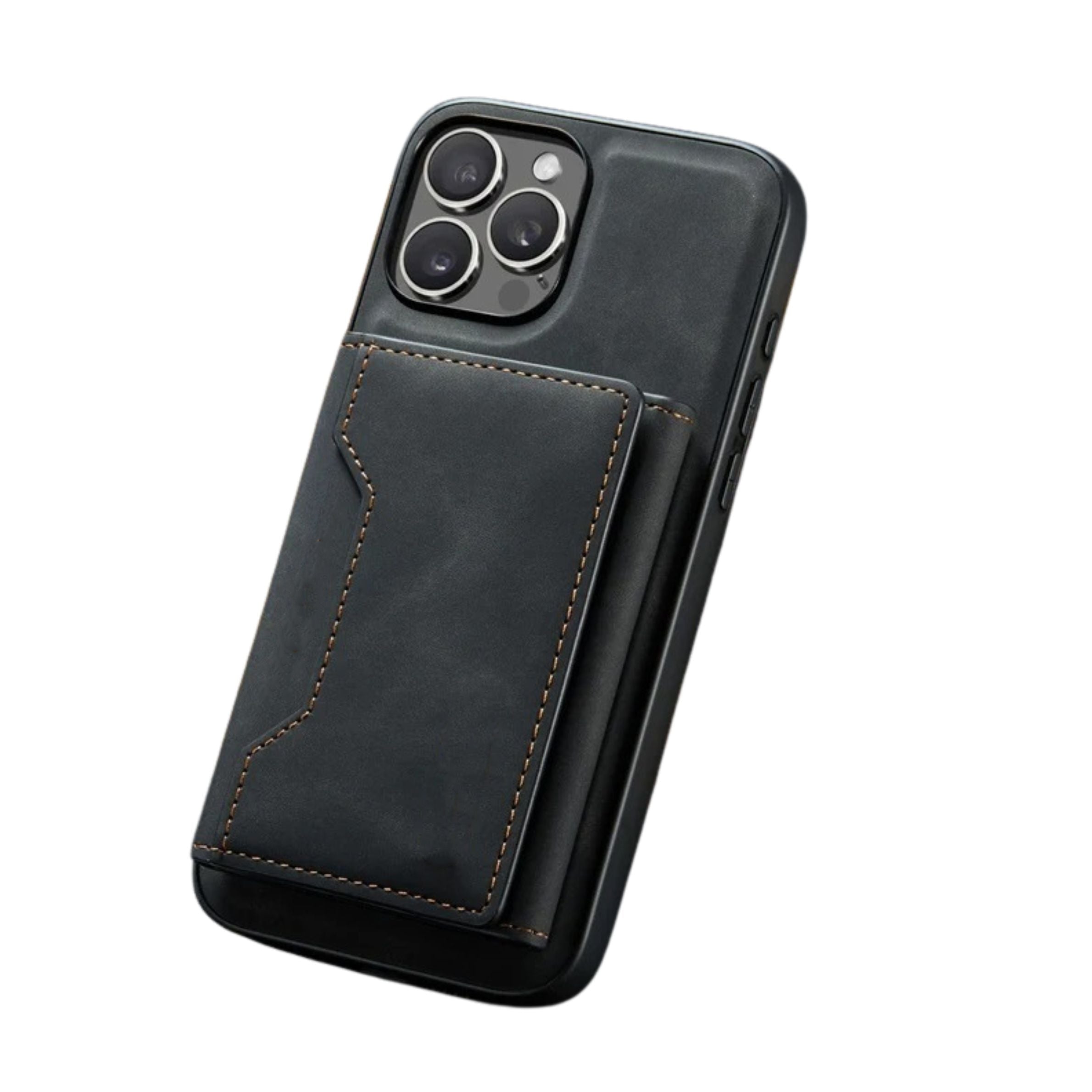 Premium iPhone Case Magnetic Leather Wallet Cover Kickstand Card Holder Money Storage Shockproof Protective Design