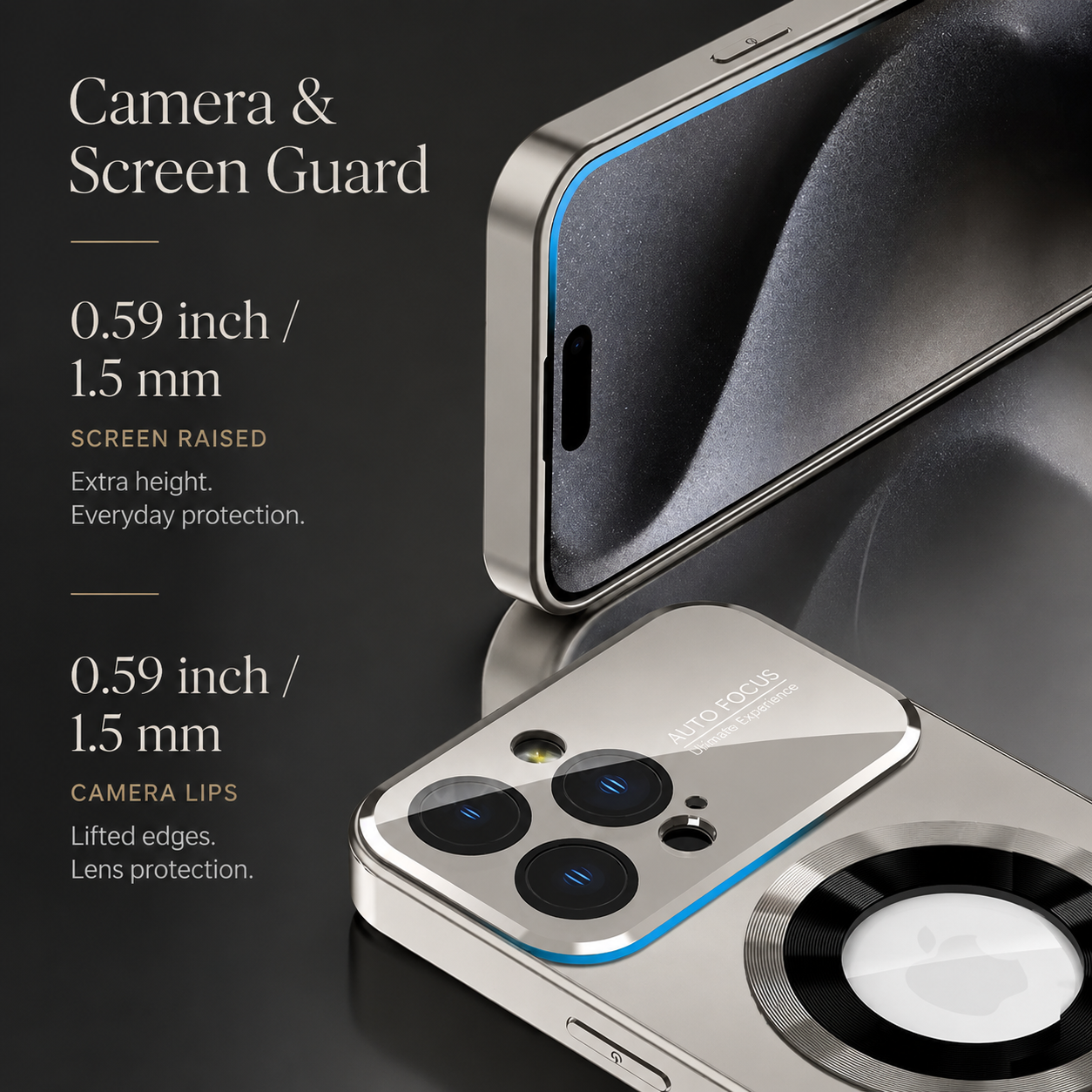 Premium iPhone Case MagSafe Compatible Tempered Glass Cover Shockproof Slim Protection