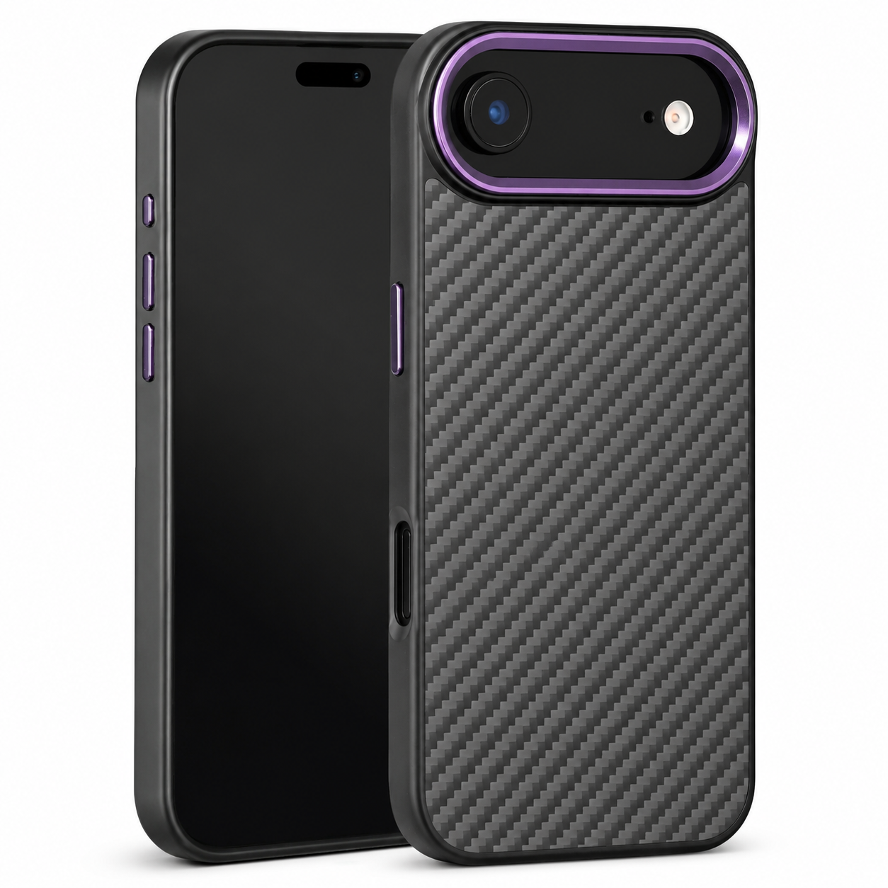 Premium iPhone Case Real Aramid Kevlar Fiber Full Coverage Magnetic Cover with Wireless Charging MagSafe Compatible Protective Design