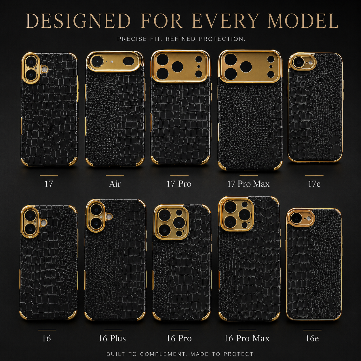 Premium iPhone Case Crocodile Leather Silicone Protective Cover Anti Scratch Lightweight Full Coverage Case