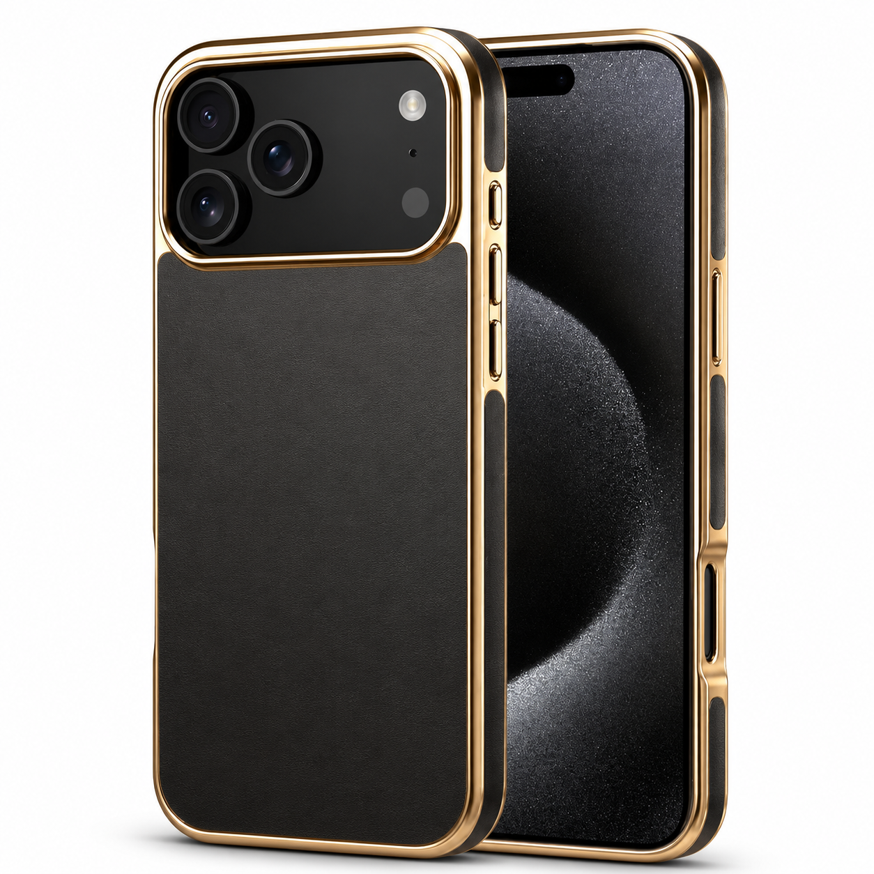 Premium iPhone Case Cowhide Electroplated Leather Cover Heat Resistant Skin Friendly Non Slip Lightweight Protective Design
