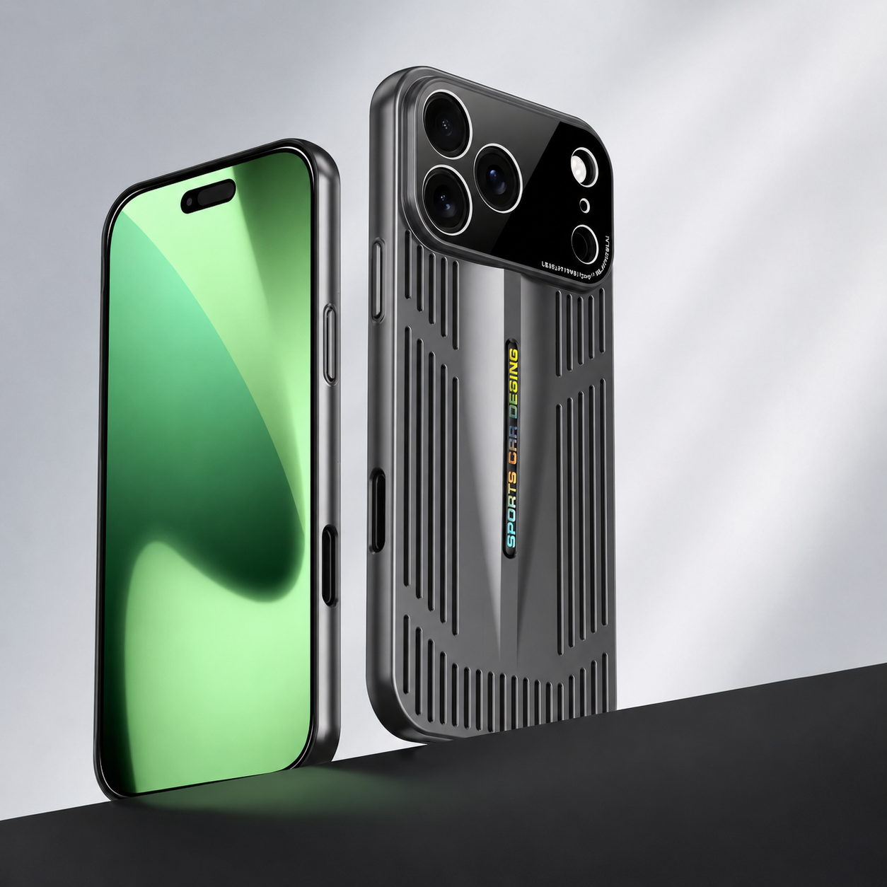 Premium iPhone Case Cooling Blade Heat Dissipation Cover Shockproof Protective PC TPU Anti Scratch Full Coverage Case