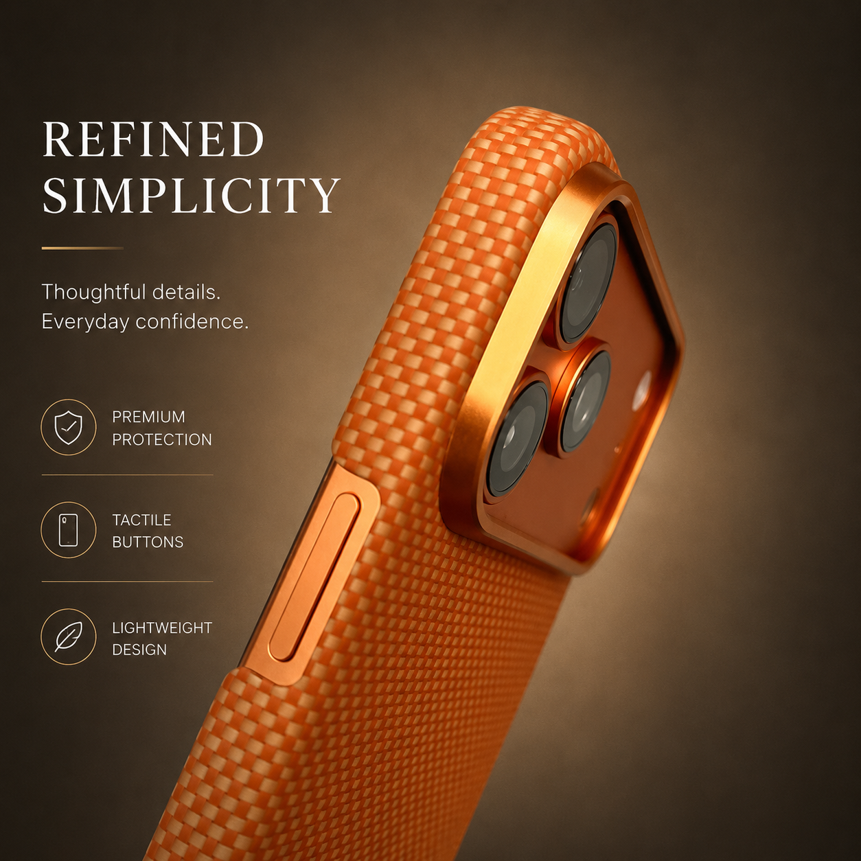 Premium iPhone Case Magnetic Carbon Aramid Fiber Cover Kevlar Shockproof Full Body Protective Design