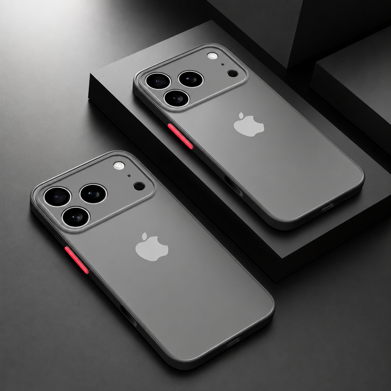 Premium iPhone Case Translucent Armor Shockproof Bumper Matte Protective Cover Anti Scratch PC TPU Full Coverage Case