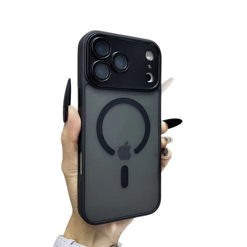 Premium iPhone Case Matte Magnetic Translucent Cover with MagSafe Wireless Charging Support Shockproof Anti Fingerprint PC TPU Protective Design