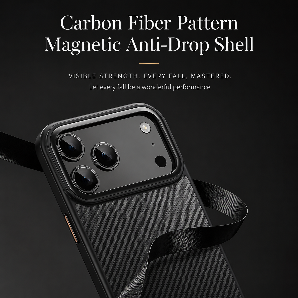 Premium iPhone Case 600D Kevlar Magnetic Cover Carbon Fiber TPU PC Shockproof Anti Fingerprint Protection